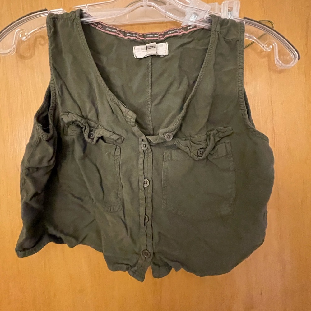 Ladies T5S cropped top